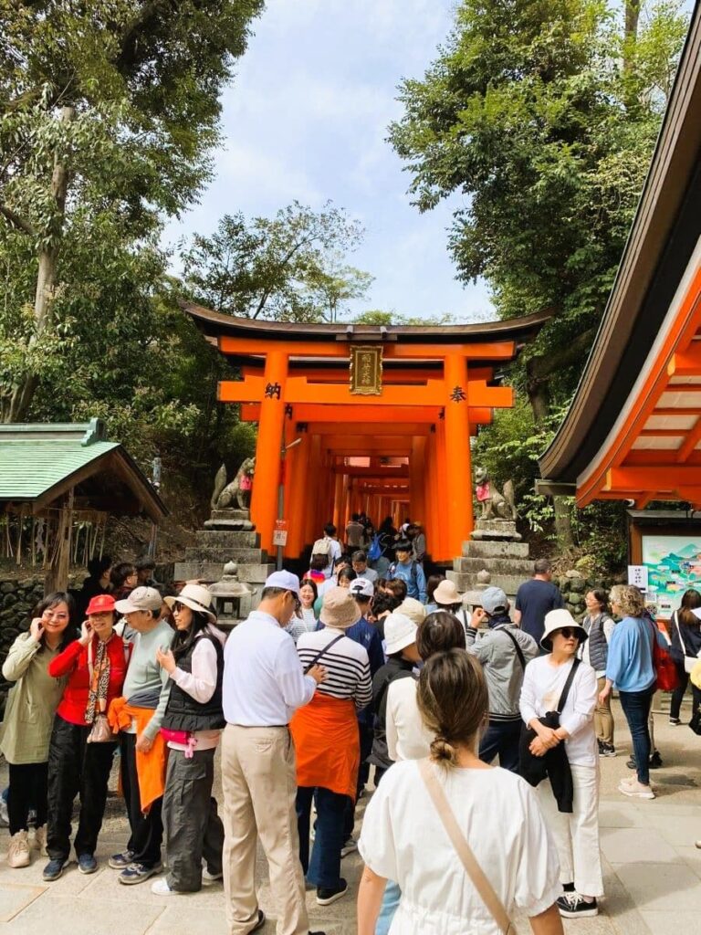 Kyoto Fushimi Inari Taisha Shrine red gates crowded 1 Kyoto Travel Guide - Fushimi Inari Taisha Shrine