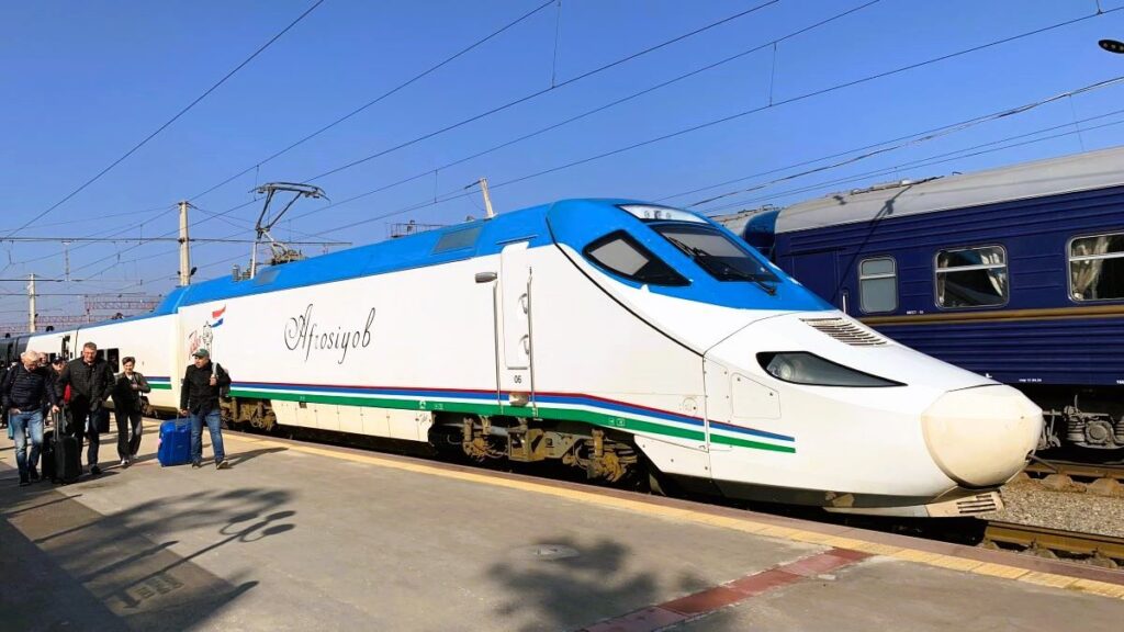 Train in Bukhara Uzbekistan