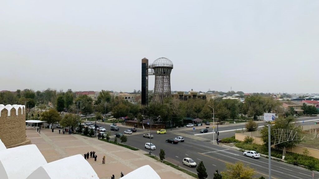 Bukhara  Water Tower seen from Ark Fortress