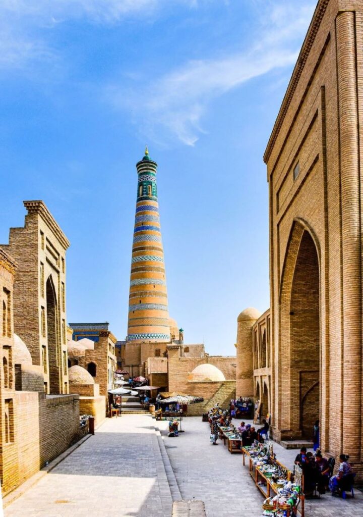 Khiva city Uzbekistan - Islam Khodja minaret