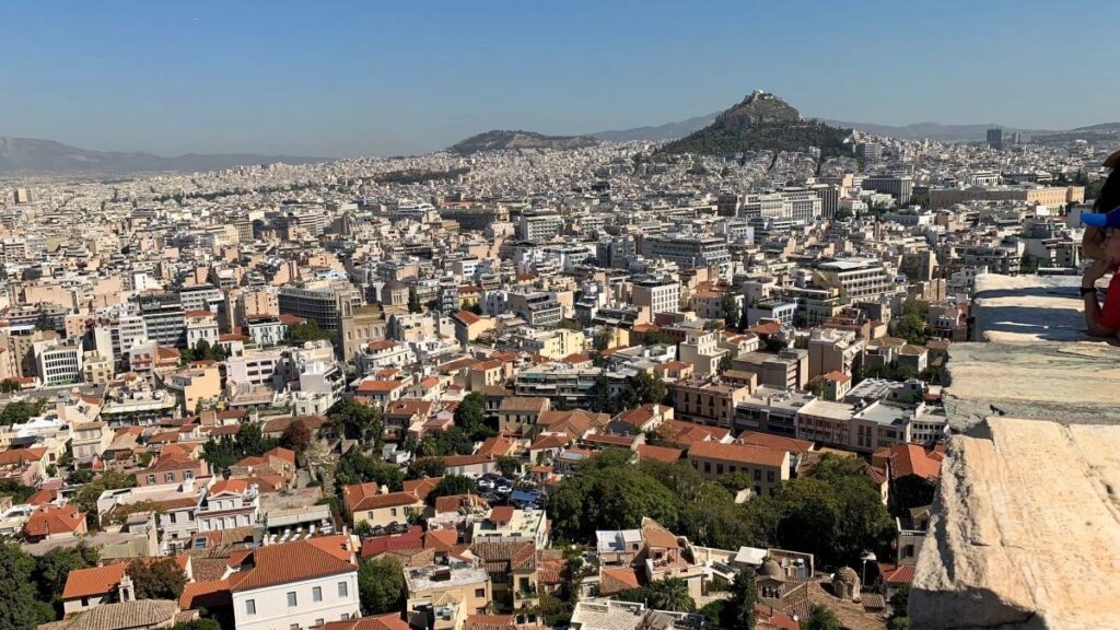 Lycabettus Hill in the distance