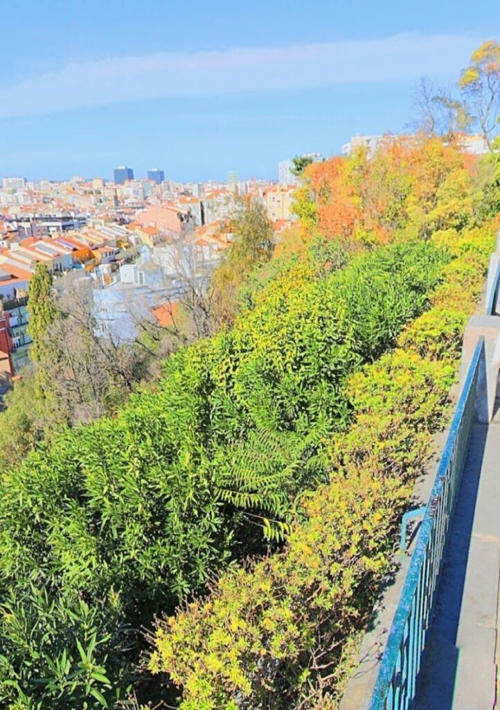 Miradouro do Monte Agudo in Lisbon is a beautiful, serene spot without the large tourist crowds