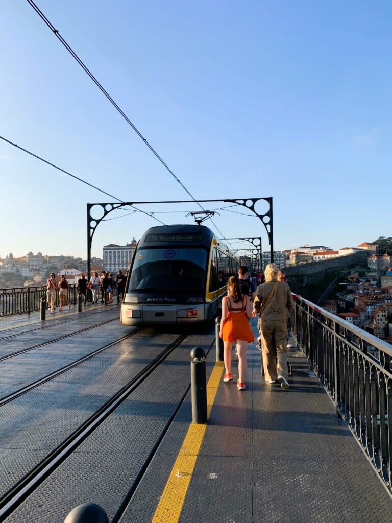 Dom Luis bridge Porto tram