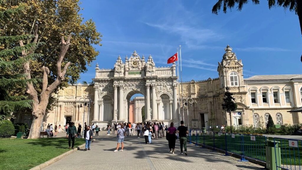 Dolmabahce Palace Entrance in Istanbul