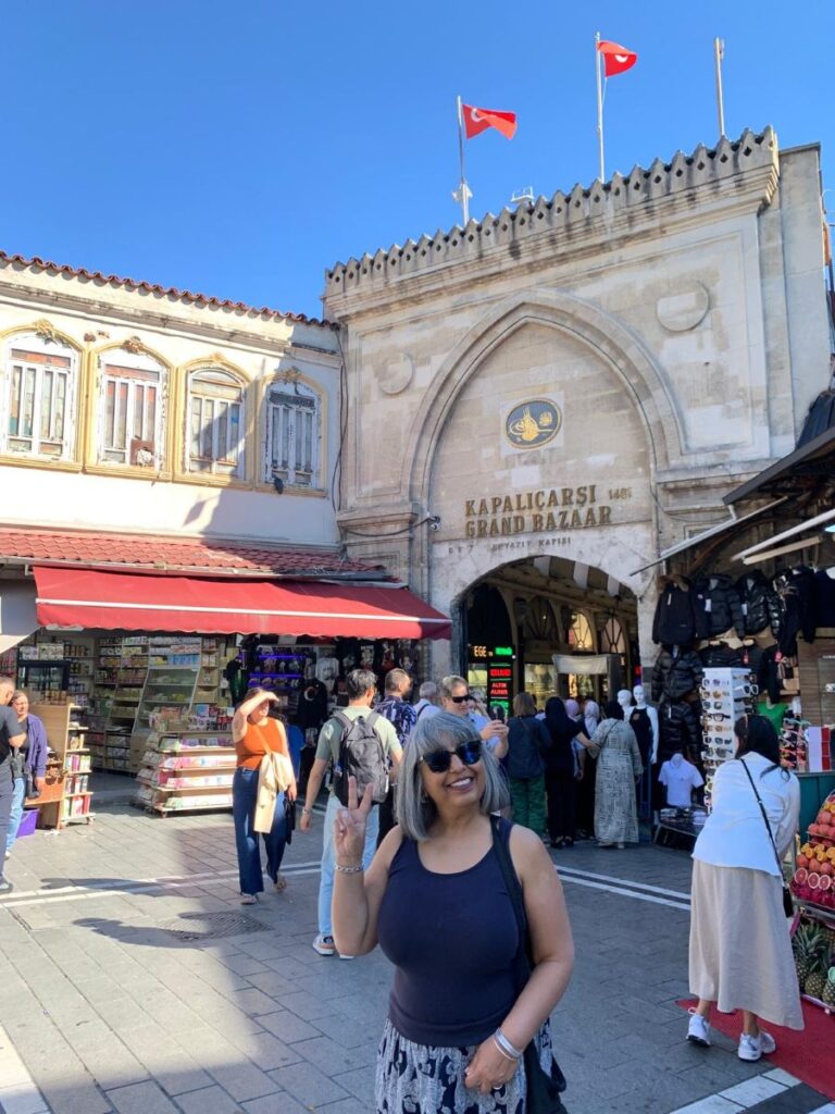 Gijji in front of the Grand Bazaar Entrance Istanbul