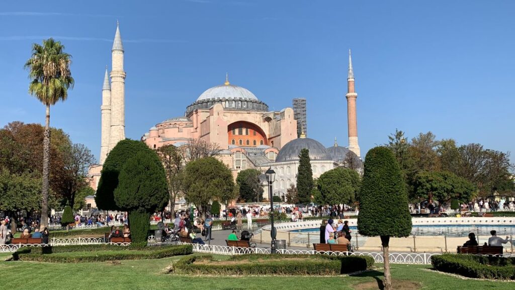 The Magnificent Hagia Sophia in  Istanbul