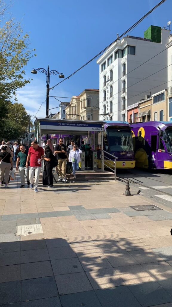 Istanbul Tram at Sultanahmet Tram Station