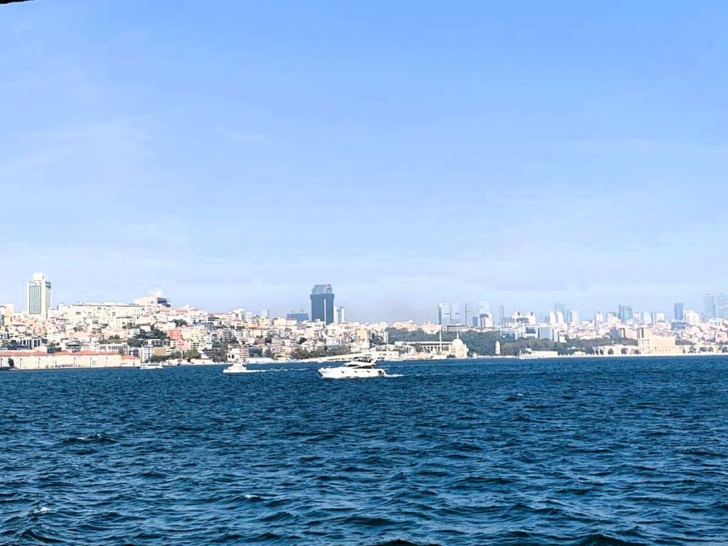 View of the Bosphorus from the Ferry to Kadikoy in Istanbul