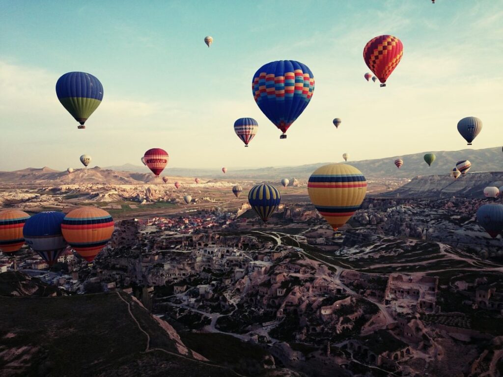 Cappadocia Turkey Hot Air Baloons is another destination in Turkey that is worth visiting