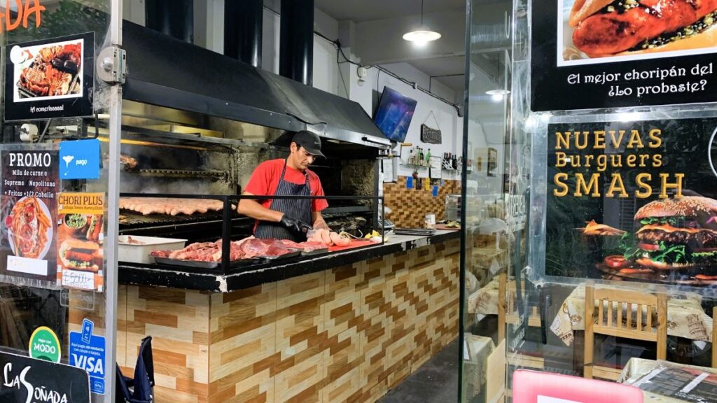 Buenos Aires La Sonada chef making steaks 1 La Sonada Grill - one of the best steakhouses in Buenos Aires