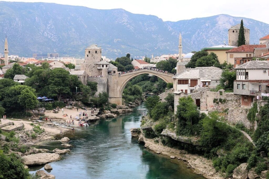 Bosnia Herzegovina travel mostar Bosnia Herzegovina travel guide showing Mostar bridge