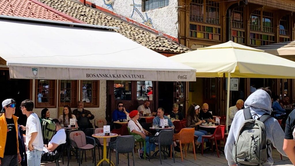 Bosnia coffee shop Bosnia Herzegovina travel - Sarajevo