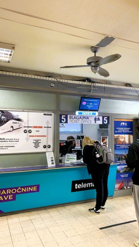 Bus ticket office