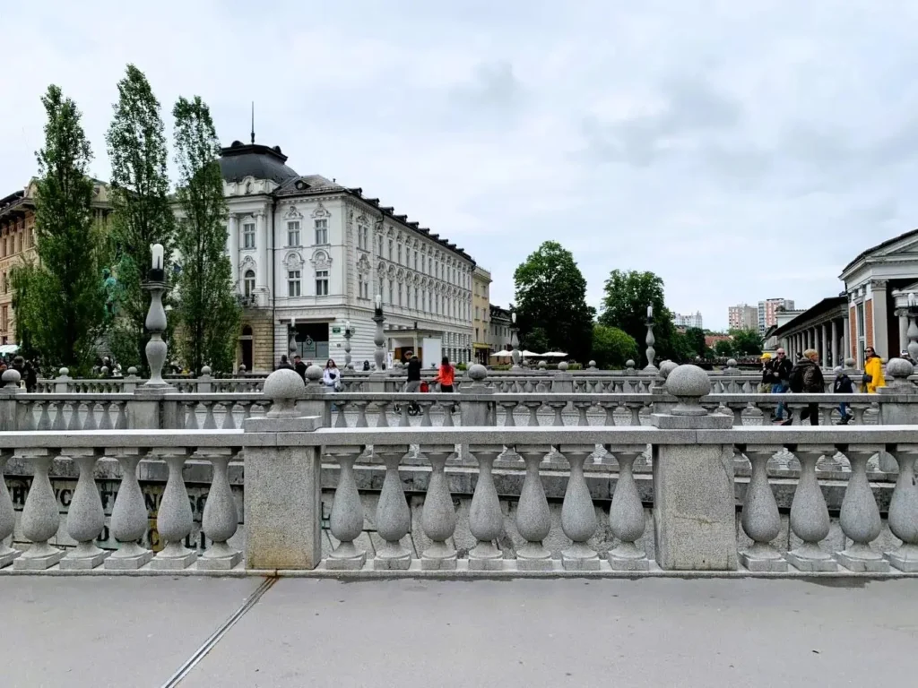 The iconic Ljubljana Triple Bridge
