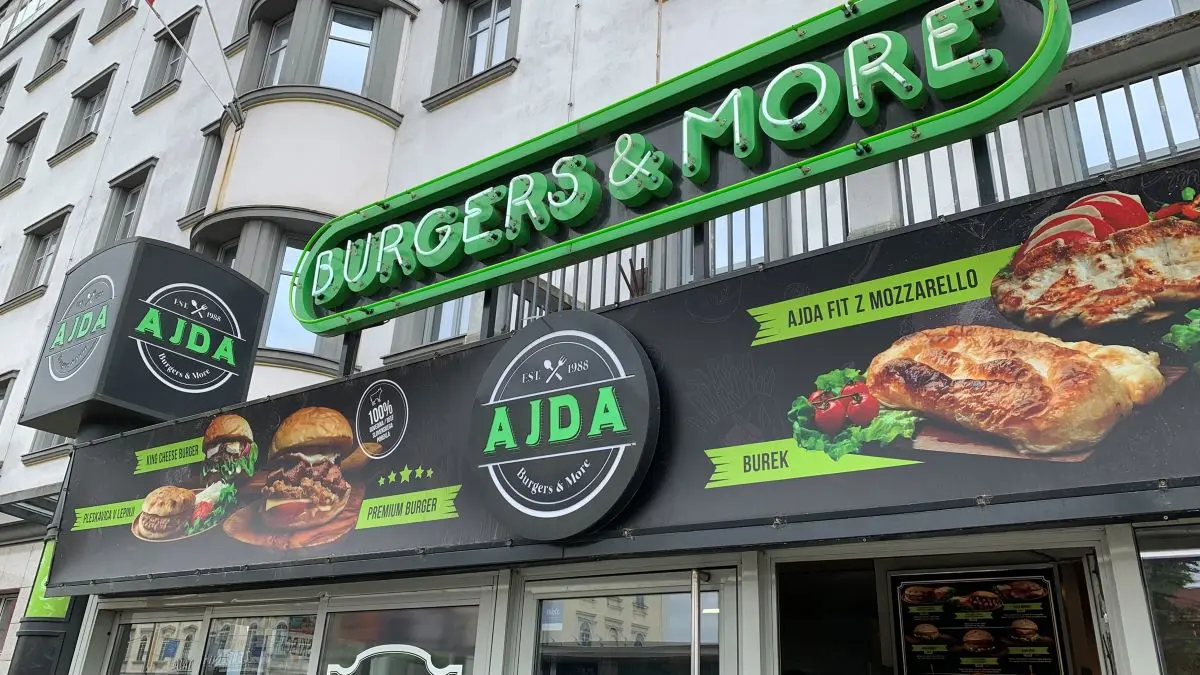 Ajda is a popular fast food restaurant in Ljubljana