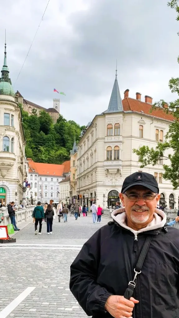 Ljubljana Castle in the background - things to do in Ljubljana