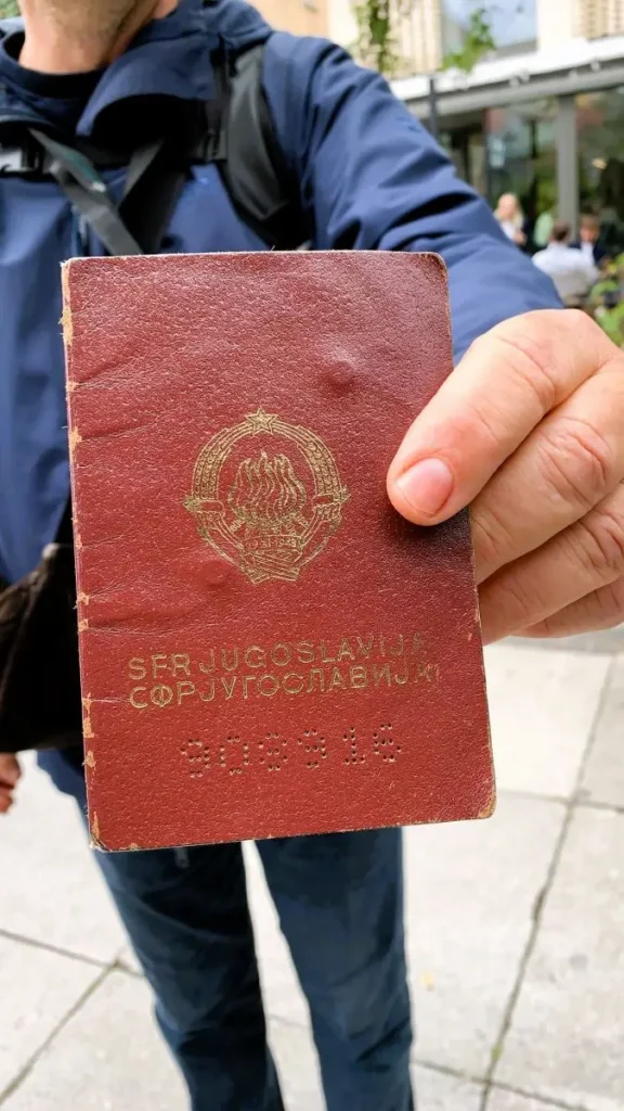 Ljubljana passport during communist times