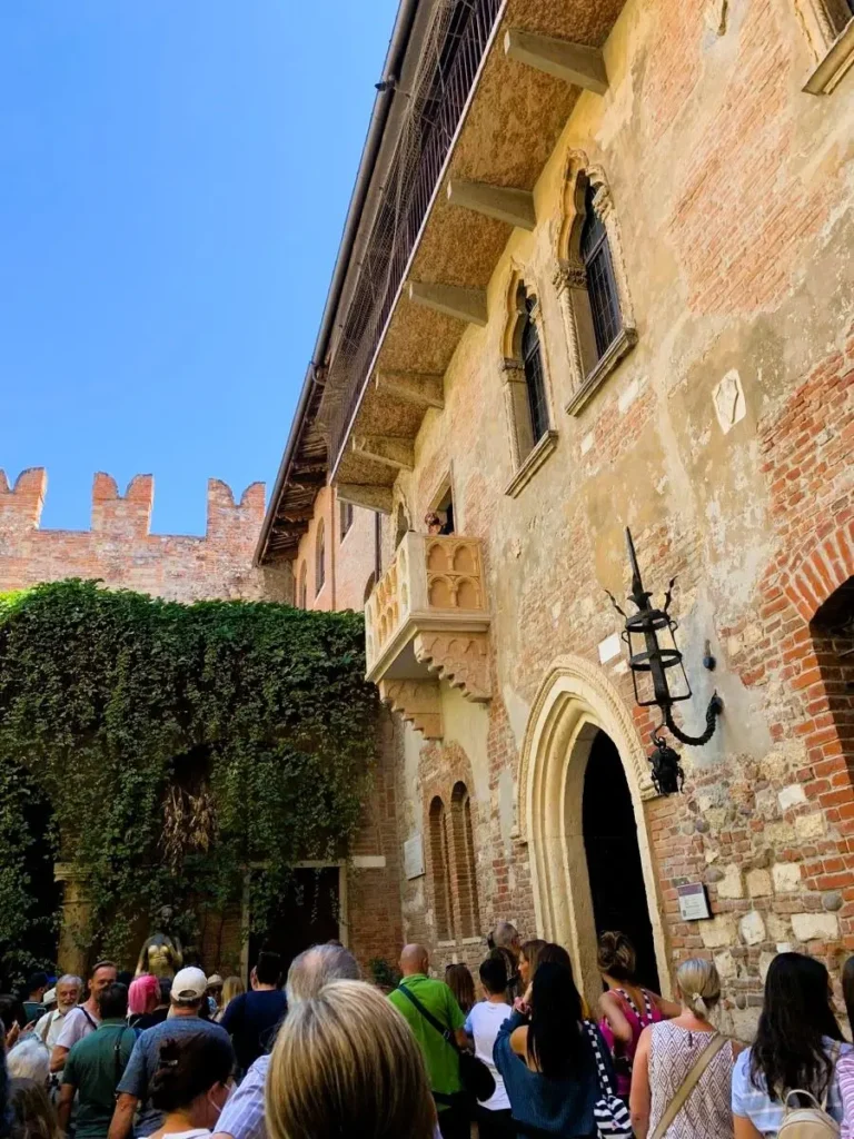 Italy Juliets balcony in Verona Juliet's balcony from Shakespeare, in Verona