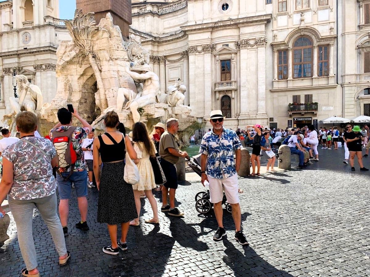 Piazza Navona in Rome for the 3 day itinerary in Rome
