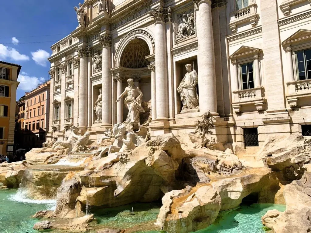 trevi Fountain in Rome 3 day itinerary