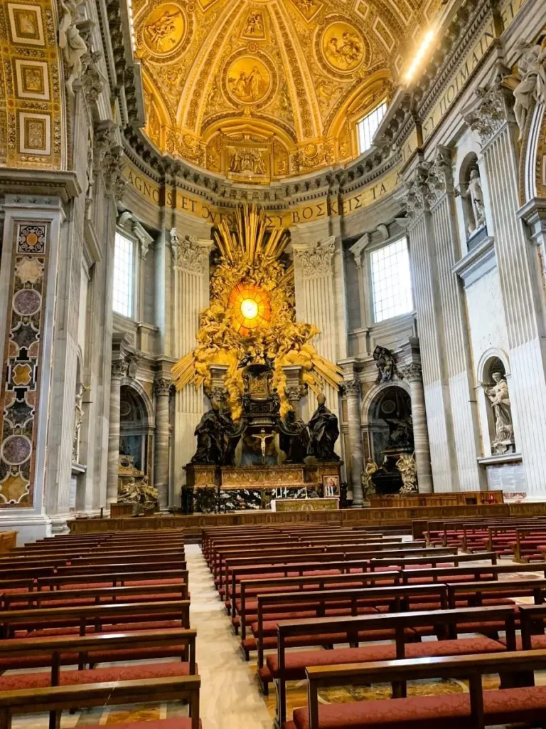 Chair of St. Peter at St. Peter's Basilica in Vatican City