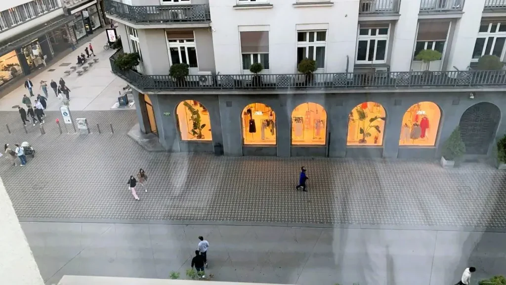 View of the city centre in Ljubljana from our hotel Slon, for Where to stay in Ljubljana