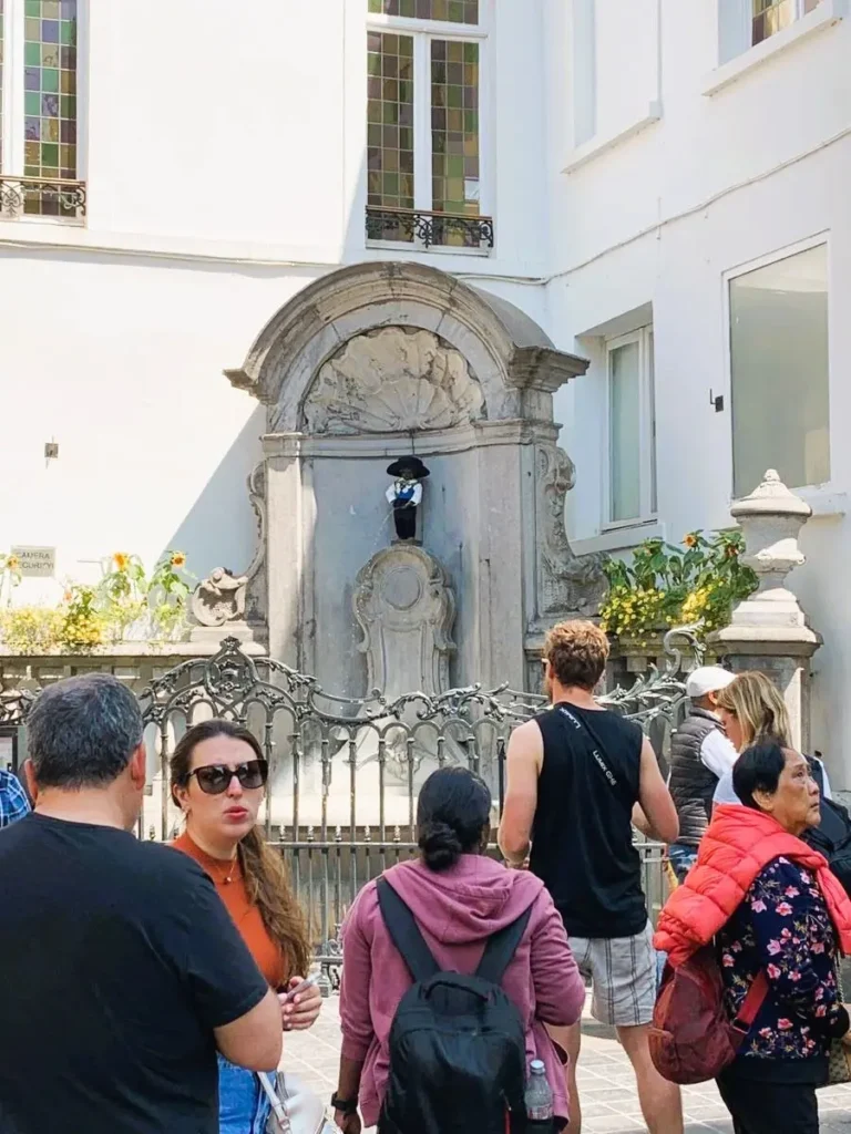 Manneken Pis is one of the things to see in Brussels. It's a surprisingly small statue.