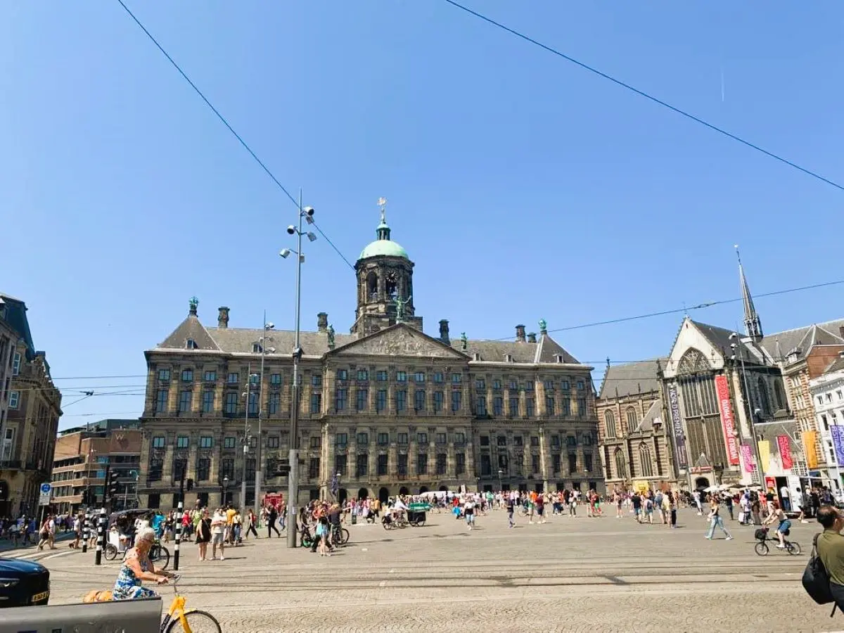 The Royal Palace of Amsterdam near the Dam Square