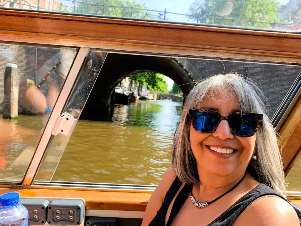 We took a boat ride in the canals of Amsterdam. This should be in your list of the best things to do in Amsterdam.